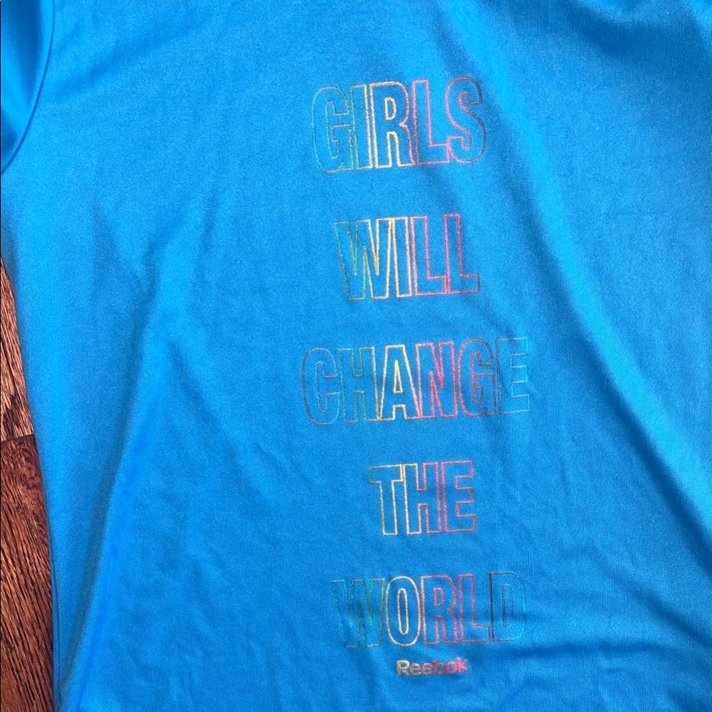 Reebok Kids Vivid Blue Motivational Tee